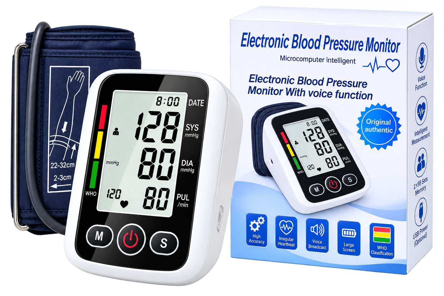 Digital Blood Pressure Machine With Voice